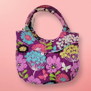 Vera Bradley Purple Butterfly Hand Satchel